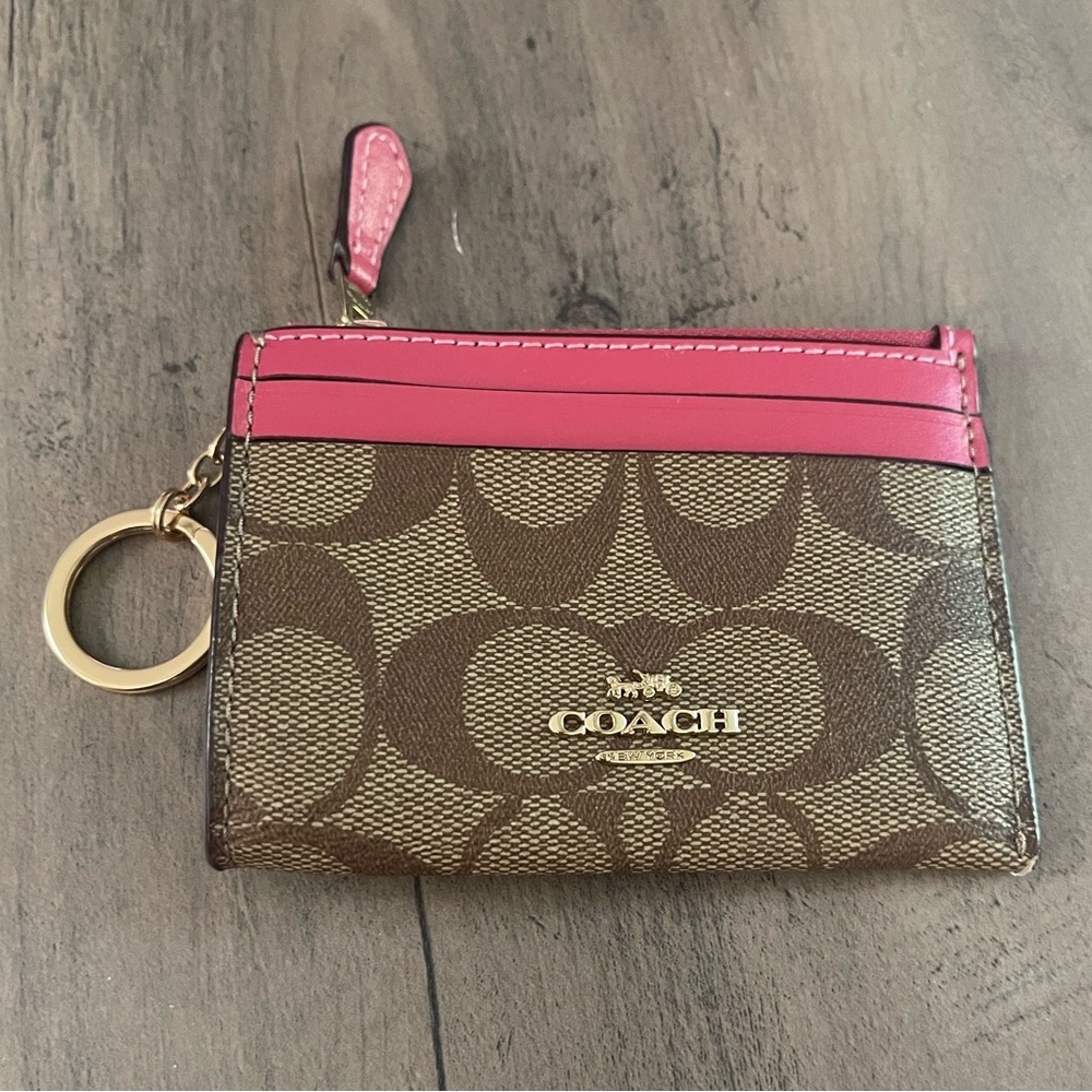 Coach key holder & wallet